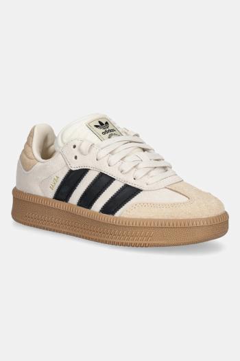 Detské tenisky adidas Originals SAMBA XLG béžová farba, JR1634