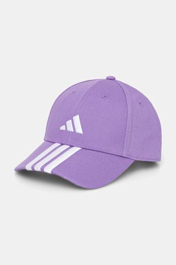 Šiltovka adidas BBALL 3S CAP NL fialová farba, s nášivkou, JP0390