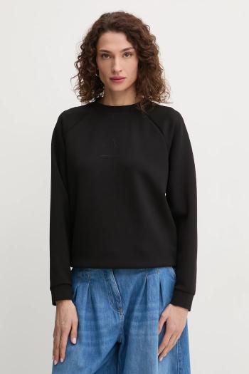 Mikina Armani Exchange dámska, čierna farba, s nášivkou, XW000826 AF13397