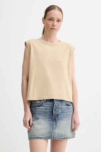 Bavlnený top Levi's čierna farba, A8794