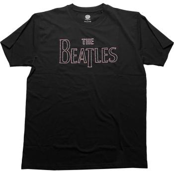 The Beatles tričko Drop T Logo Čierna XXL