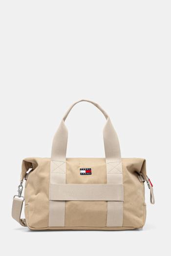 Taška Tommy Jeans béžová farba, AM0AM13325
