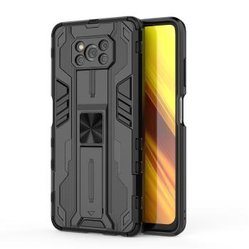 SUPERSONIC Ochranný obal so stojanom pre Xiaomi Poco X3 NFC / X3 Pro čierny