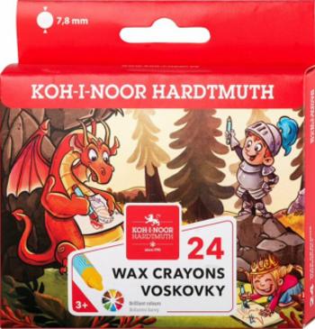 Koh-i-noor voskovky kulaté 7,8 mm - 24 ks