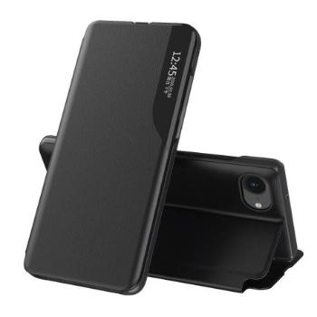MG Eco Leather View knižkové puzdro na iPhone 16e, čierne