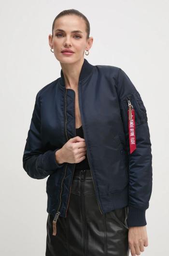 Bunda Alpha Industries MA-1 VF 59 133009.07-navy, dámska, tmavomodrá farba, prechodná