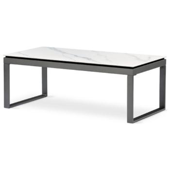 Konferenčný stolík Autronic 121x45 cm biely keramika AHG-284 WT