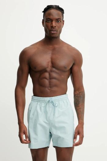 Plavkové šortky Calvin Klein tyrkysová farba, KM0KM01109