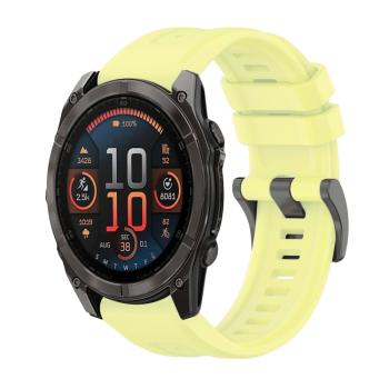 SILICONE Vymeniteľný remienok pre Garmin Fenix 8 47mm žltý