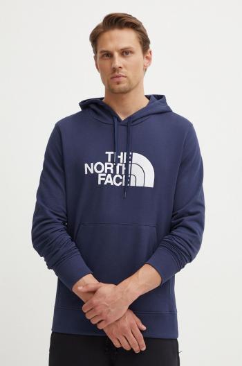 Bavlnená mikina The North Face M Light Drew Peak Pullover Hoodie pánska, tmavomodrá farba, s kapucňou, s nášivkou, NF00A0TE8K21