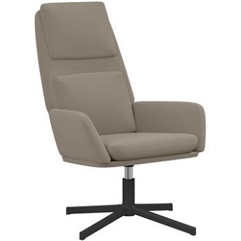 Relaxačné kreslo svetlo sivé zamat, 341340