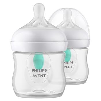 PHILIPS AVENT Fľaša Natural Response s ventilom AirFree 125 ml, 0m+, 2 ks