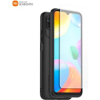OEM Made for Xiaomi TPU Kryt + Tvrdené Sklo na Xiaomi Redmi 10C Black (WICASETPUREDMI10C)