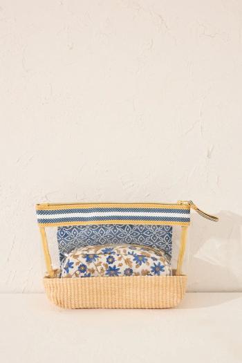 Kozmetická taška women'secret 3-pak modrá farba, 4842927