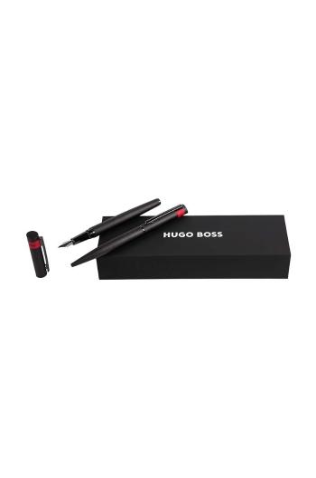 Sada plniaceho a obyčajného pera Hugo Boss Set Loop Diamond