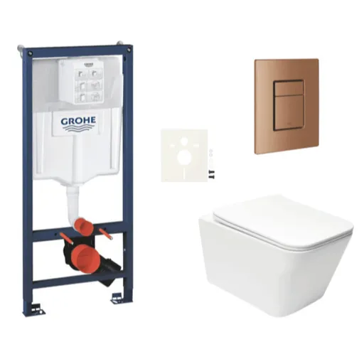 Závesný wc set do ľahkých stien / predstenová montáž SAT Infinitio SIKOGRSIN12SCDL0