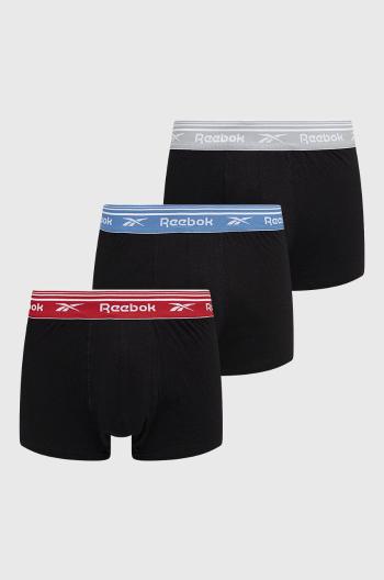 Boxerky Reebok F8389 (3-pak) pánske, čierna farba