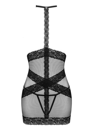 Čierna open-bra košieľka Lacrisia