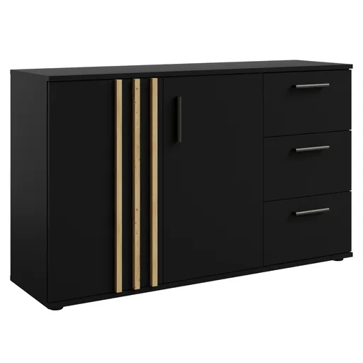 Komoda TOLIS 2D3S, čierna