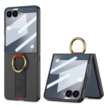 GKK BAND Ochranný kryt s držiakom Samsung Galaxy Z Flip7 5G CARBON BLACK