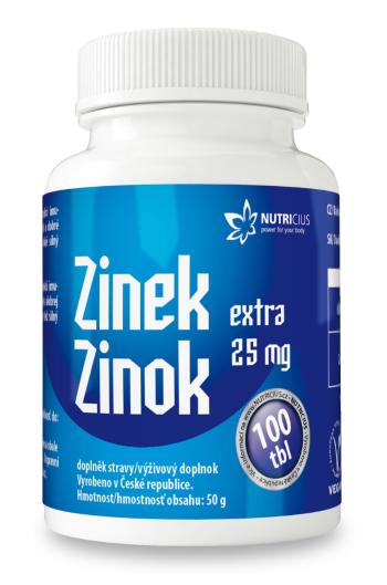 NUTRICIUS Zinok extra 25 mg 100 tabliet