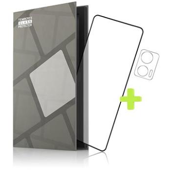 Tempered Glass Protector rámčekové pre Motorola EDGE 30 Neo + sklo na kameru (TGR-ME30NE-BL)