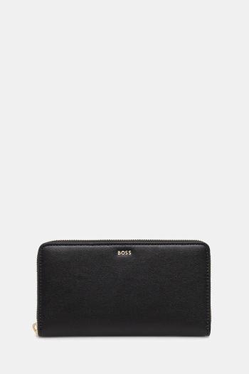 Kožená peňaženka BOSS čierna farba, 50548208