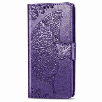 ART Peňaženkový Motorola Moto G8 Plus BUTTERFLY fialový