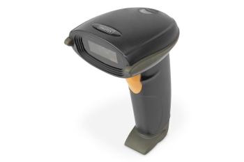 DIGITUS Ručný skener čiarových kódov 1D obojsmerný 200 skenov/s, 2 m kábel USB-RJ45