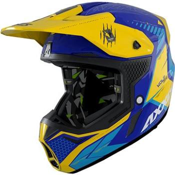 Axxis Wolf ABS Star Track c17, motokrosová helma matná modrá (MOTO32187nad)