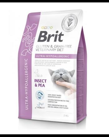 BRIT Veterinary Diet Cat Gluten Grain free Ultra-Hypoallergenic 2 kg hrana dietetica hipoalergenica pentru pisici