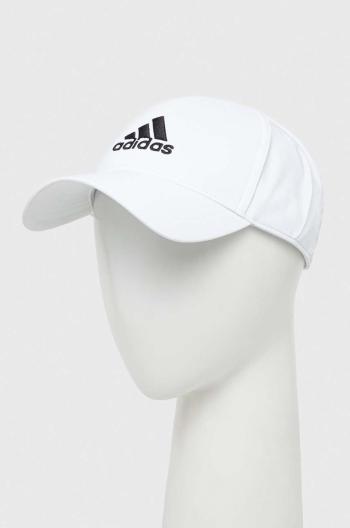 Šiltovka adidas biela farba, s nášivkou, II3552