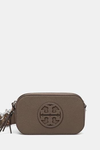 Kožená kabelka Tory Burch Miller hnedá farba, 171955-250