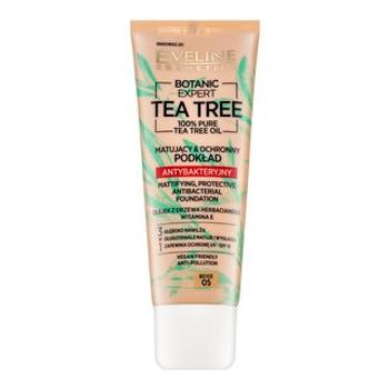 Eveline Botanic Expert Tea Tree Mattifying, Protective Antibacterial Foundation tekutý make-up proti nedokonalostiam pleti 05 Beige 30 ml