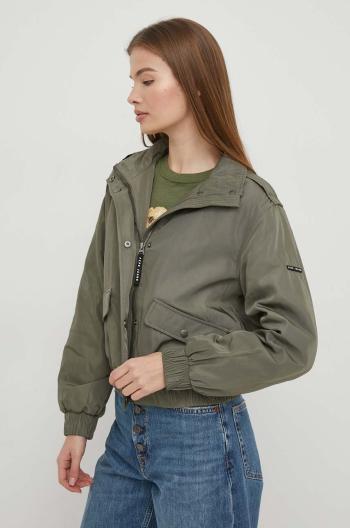 Bunda Pepe Jeans SABRINE dámska, zelená farba, prechodná, PL402321