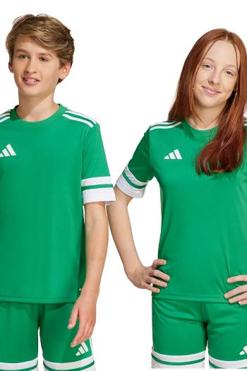 Detské tričko adidas Performance zelená farba, s potlačou, JN7486