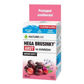 NATUREVIA Mega brusnice Akut so zlatobyľou 15 kapsúl