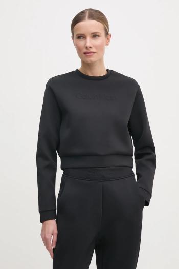 Tréningová mikina Calvin Klein Performance čierna farba, jednofarebná, LVGWS5W305