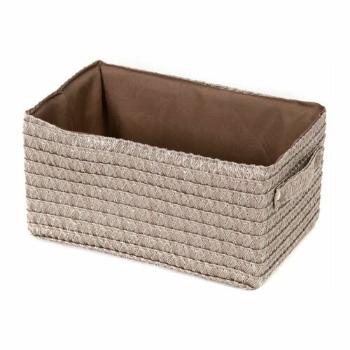 LILOU compactor tárolókosár, 23 x15 x 12 cm, taupe