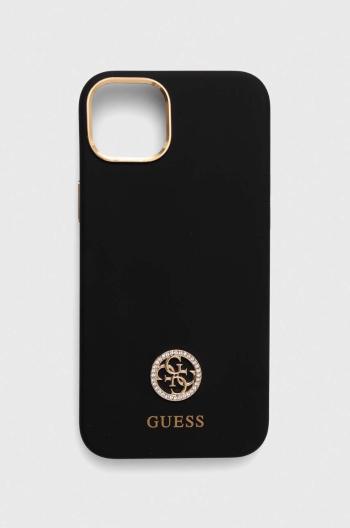 Puzdro na mobil Guess iPhone 15 Plus 6.7 čierna farba