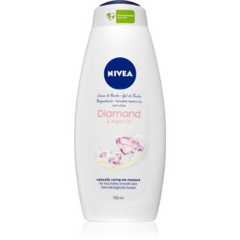 NIVEA Diamond & Argan Oil sprchový a kúpeľový krémový gél maxi 750 ml