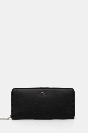 Peňaženka Calvin Klein dámska, čierna farba, K60K612850