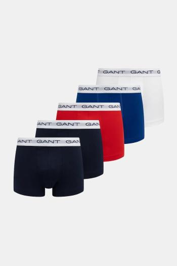 Boxerky Gant 5-pak tmavomodrá farba, 900025003