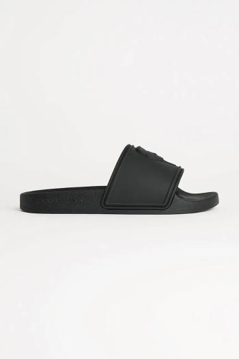 Šľapky Karl Lagerfeld KONDO 2.0 čierna farba, KL80919M