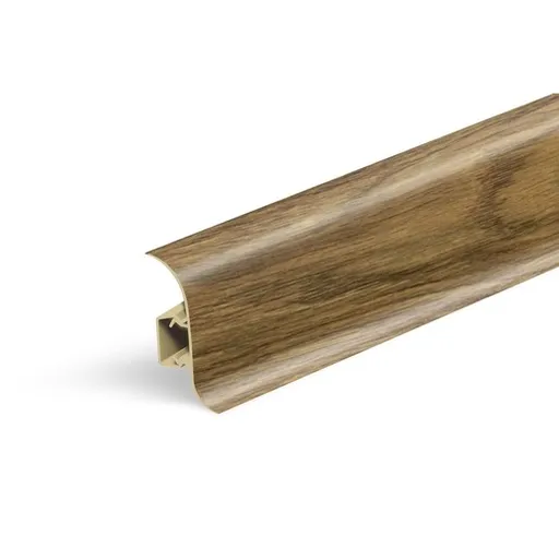 Lišta soklová Naturel dub starý , PVC dĺžka 250 cm, výška hrany 56 mm, NATNGF019