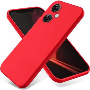 RUBBER Ochranný kryt pre OnePlus Nord CE 3 Lite 5G červený