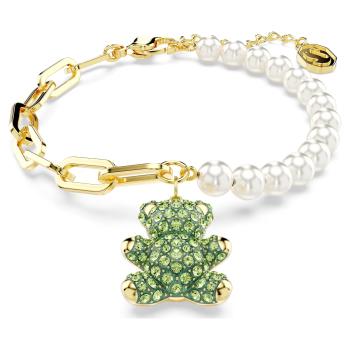 Swarovski Roztomilý pozlátený náramok so Swarovski perlami Teddy 5669167