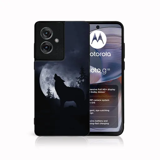 MY ART Ochranný kryt pre Motorola Moto G55 5G WOLF (247)