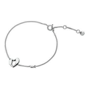 Michael Kors Romantický strieborný náramok so srdiečkom Love Kors MKC1778040