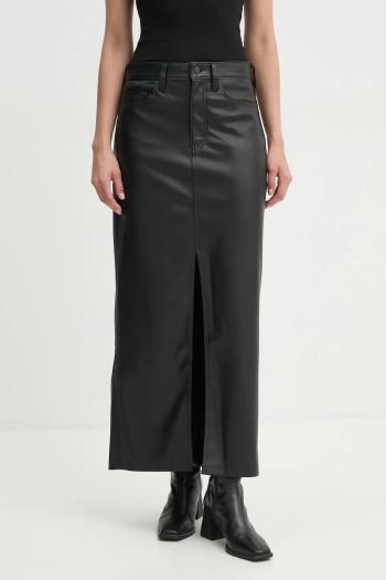 Sukňa Levi's čierna farba, maxi, rovný strih, A9309